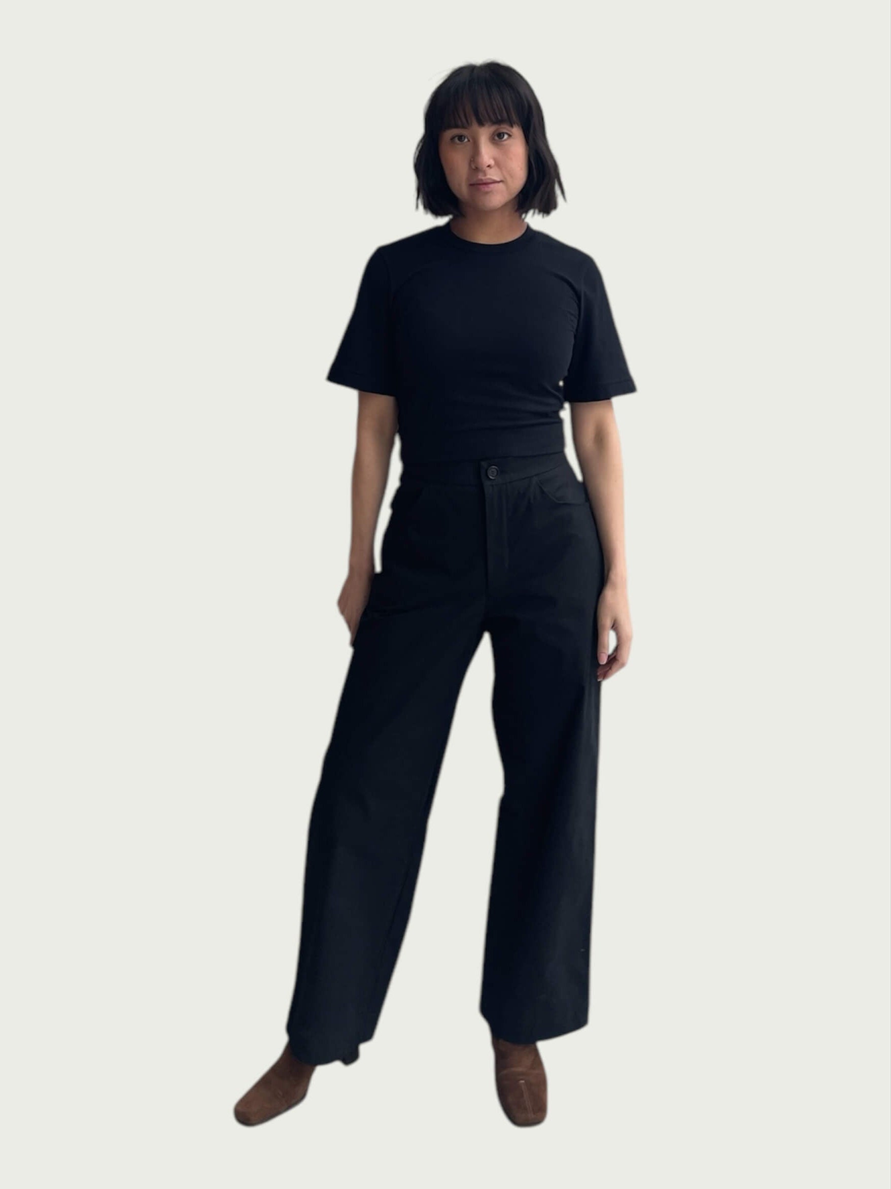 Bell Sleeve Tee in Absolute Black