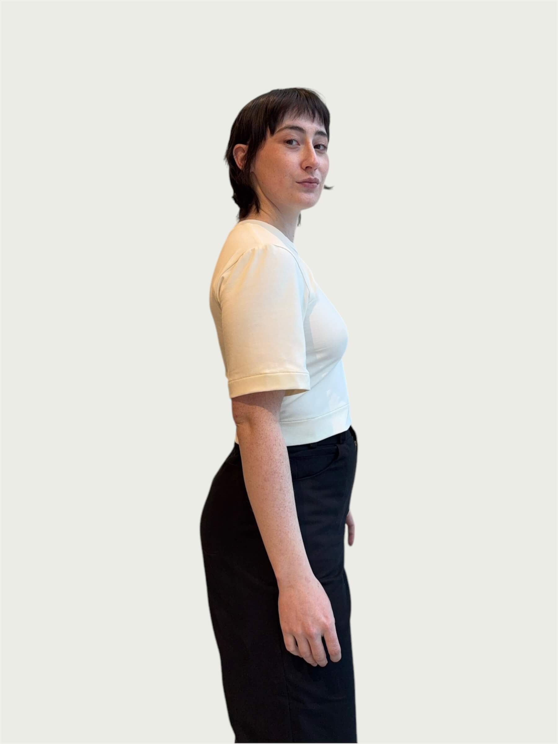 Bell Sleeve Tee in Cream
