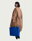 Paper Market Shopper in Electric Blue