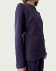 Organic Contoured Cotton Frame Top in Evening Violet
