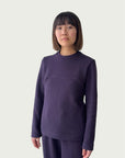 Organic Contoured Cotton Frame Top in Evening Violet