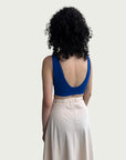 Fine Line Sculpted Bodice in Electric Blue