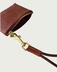 Wildgrain Mini Wristlet in Cognac