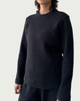 Organic Contoured Cotton Frame Top in Absolute Black