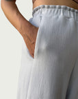 Organic Contoured Cotton Arc Pant in Porcelain