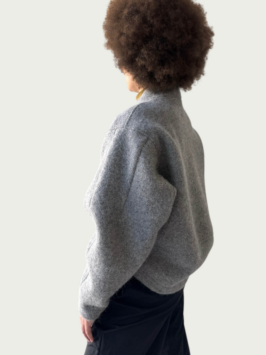 Vitruvian Wrap Coat in Eileen Gray