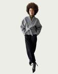 Vitruvian Wrap Coat in Eileen Gray