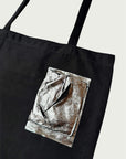 Stuffable Shopper — Foil Form Pocket, black