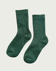 Tibetan Wool Sock in Boreal Green