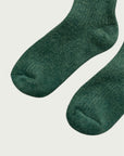 Tibetan Wool Sock in Boreal Green