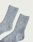 Tibetan Wool Sock in Fog Grey