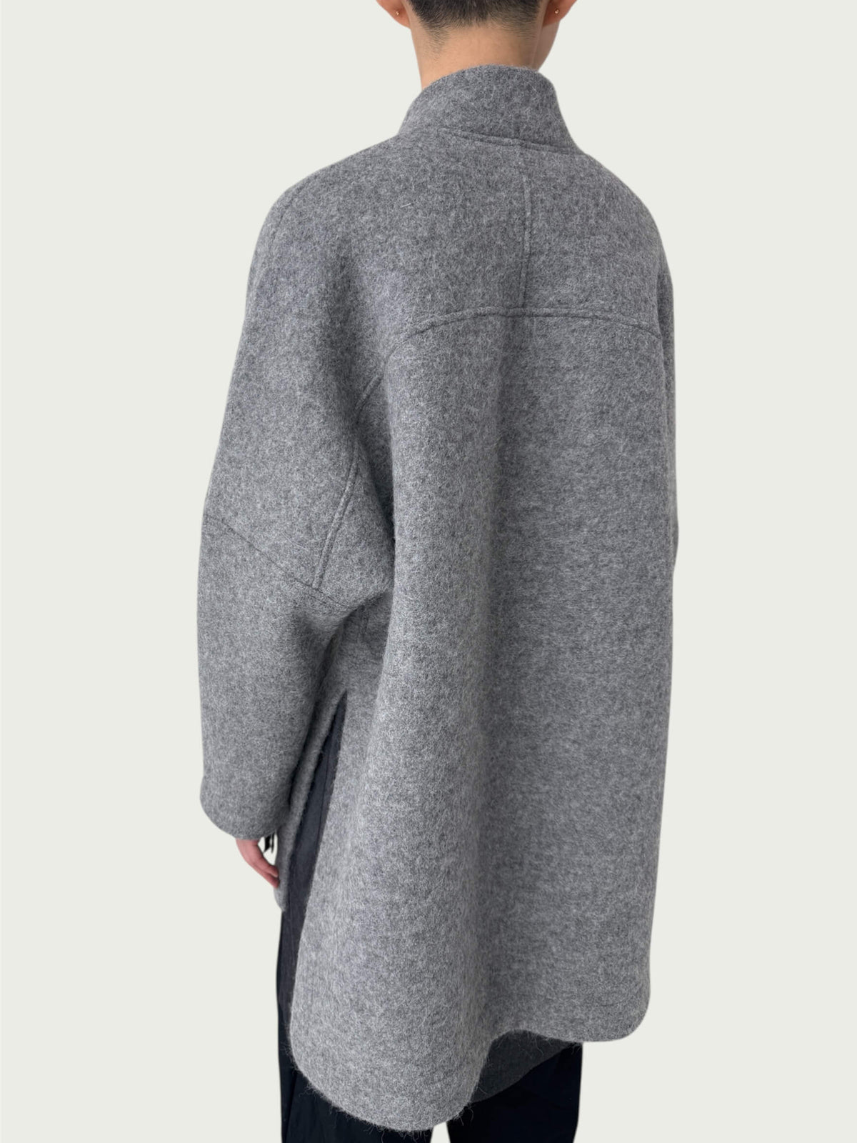 Principal Wrap Coat in Eileen Grey