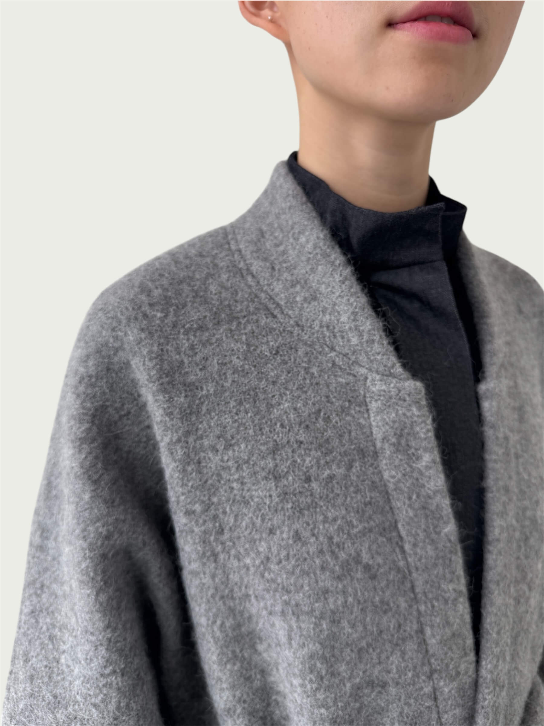 Principal Wrap Coat in Eileen Gray