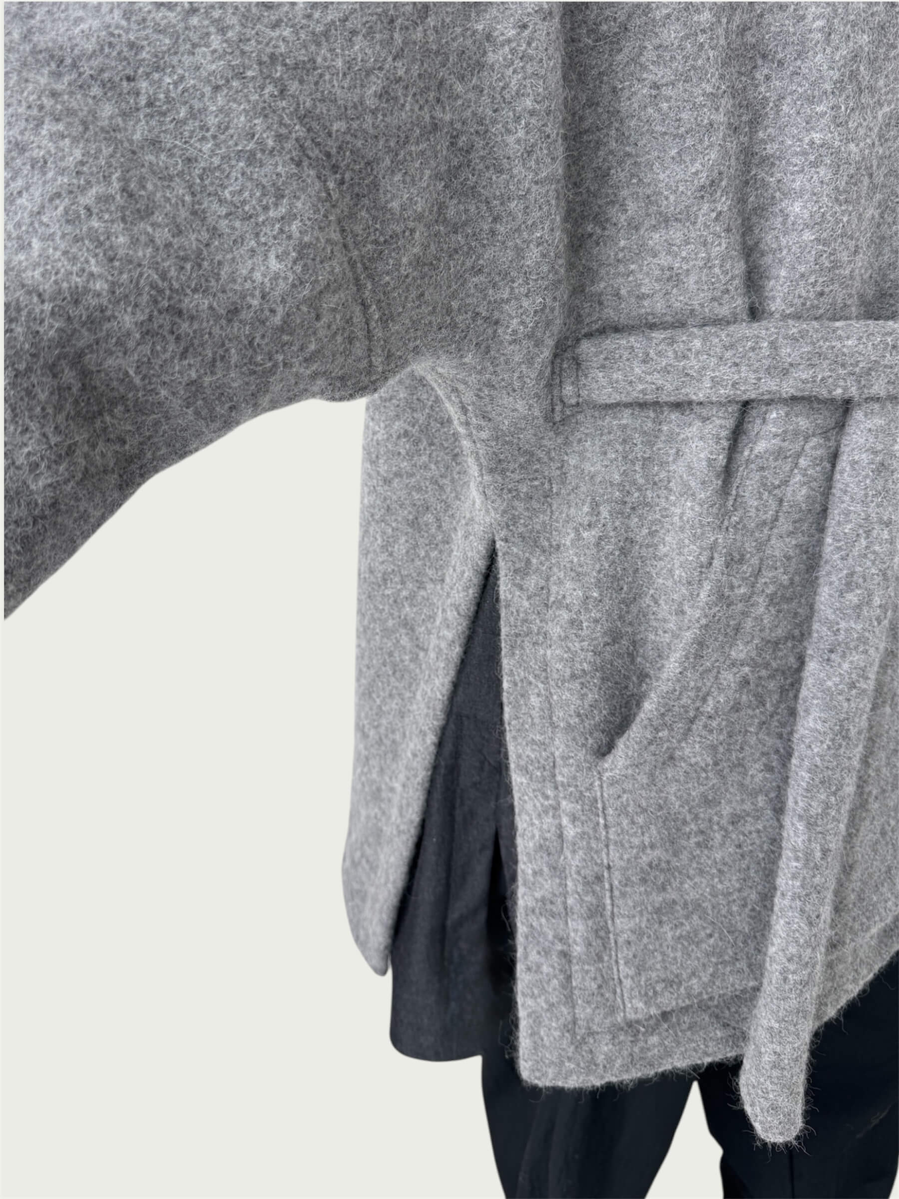 Principal Wrap Coat in Eileen Gray