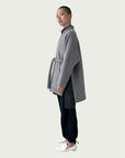 Principal Wrap Coat in Eileen Gray