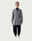 Principal Wrap Coat in Eileen Gray