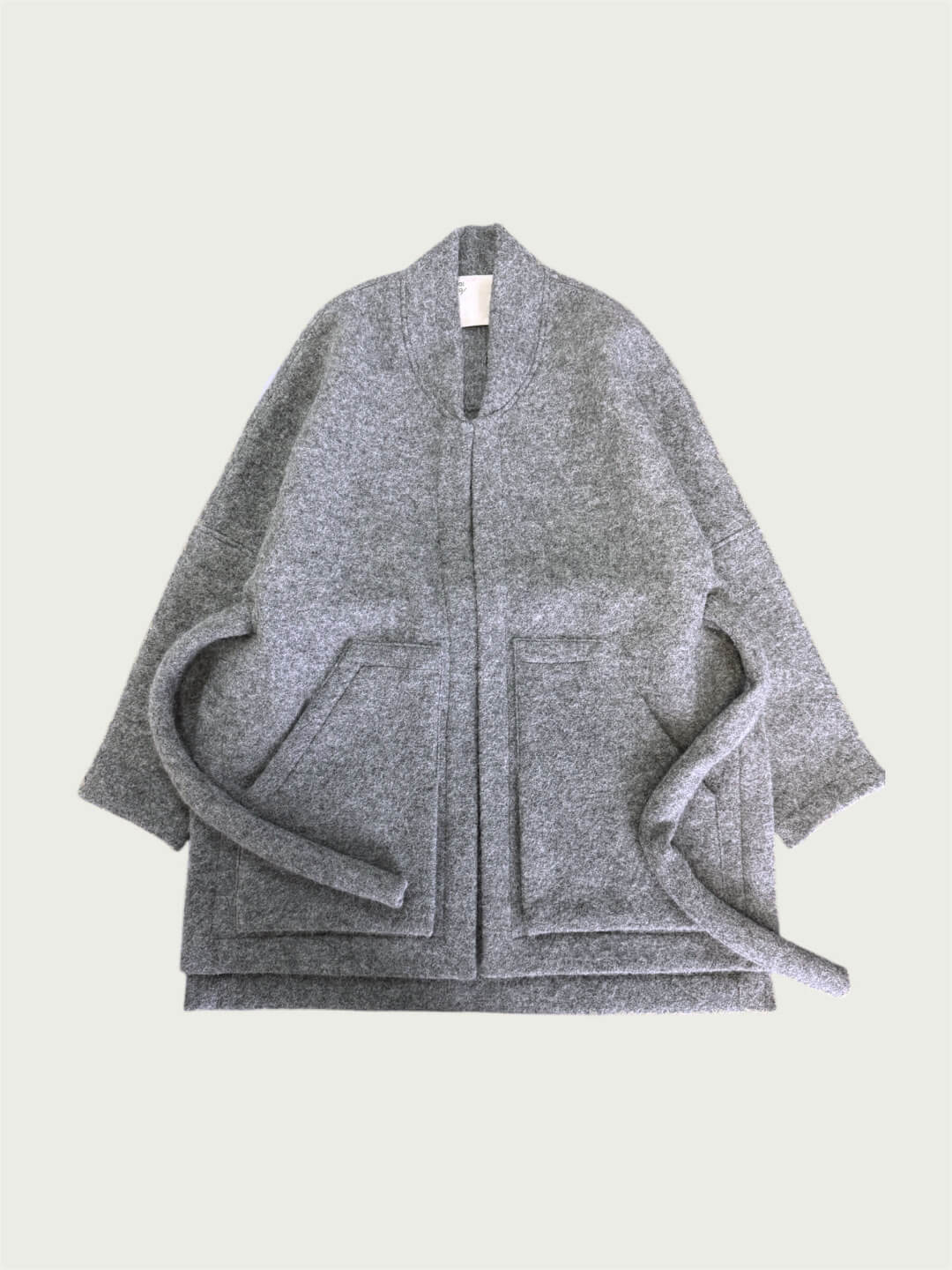 Principal Wrap Coat in Eileen Gray