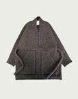 Principal Wrap Coat in Wood Smoke