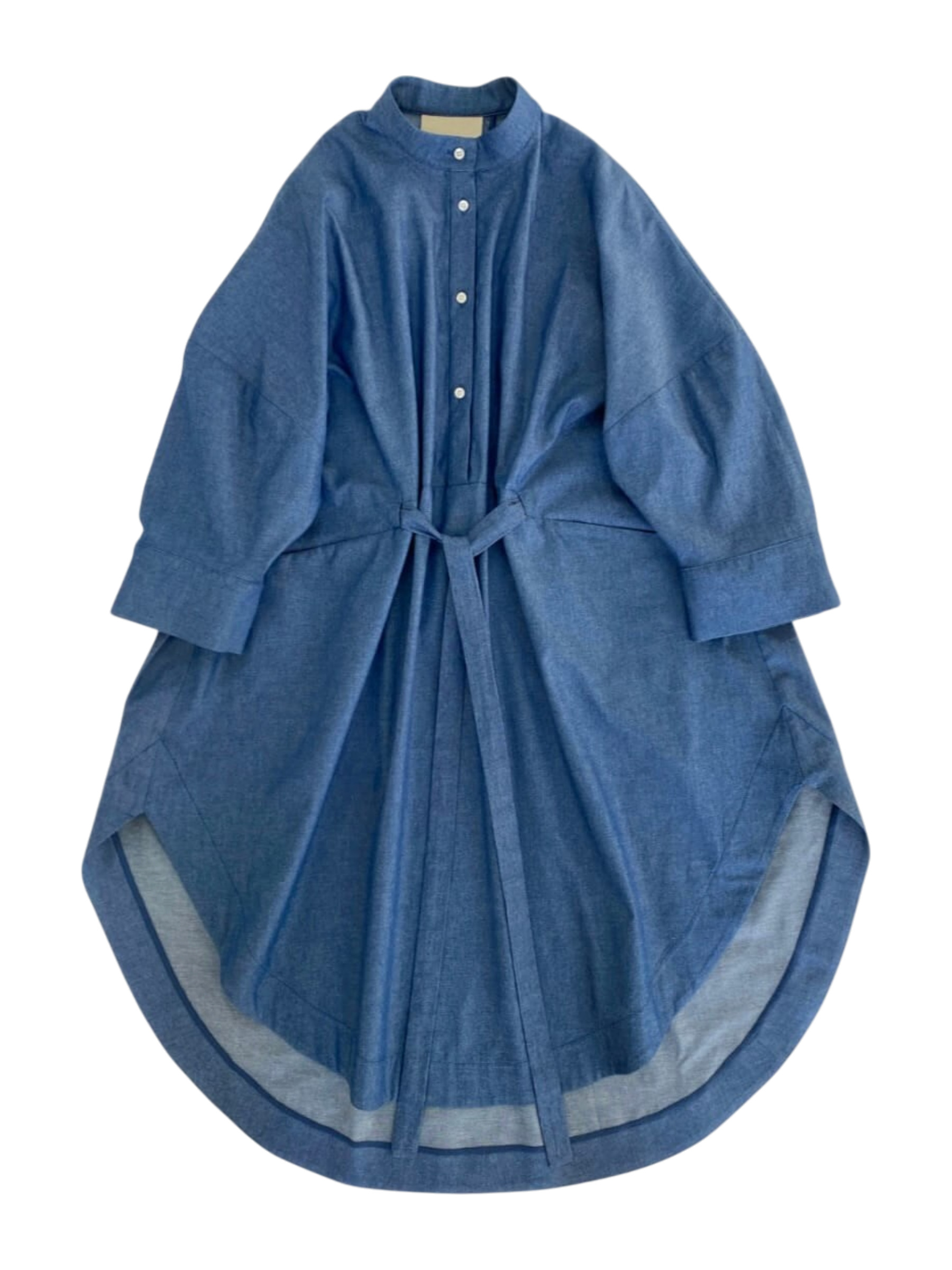 Denim Midi Shirt Dress, Large / OG Price $395