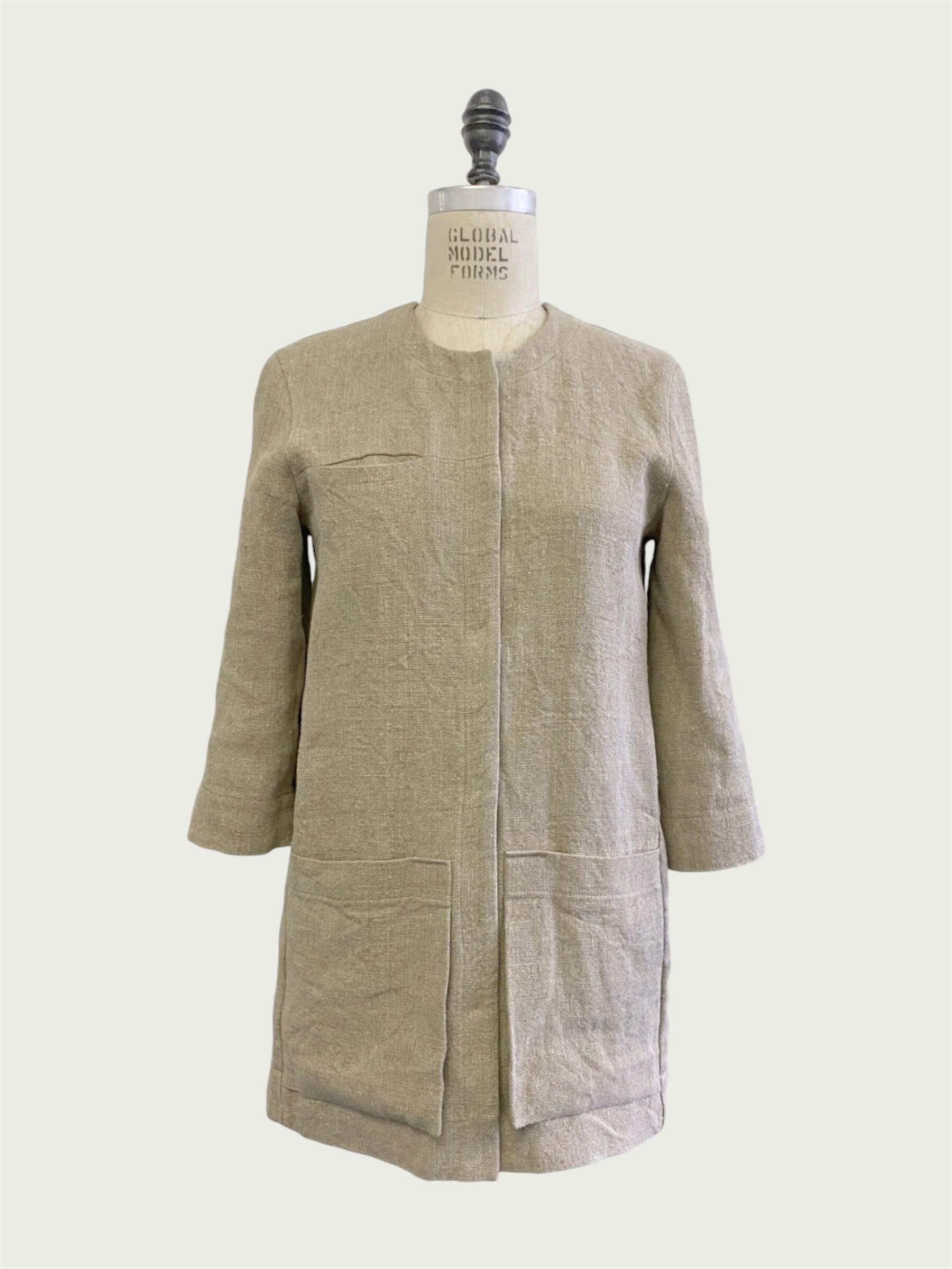 Linen Daily Jacket in Natural, Medium / OG Price: $368