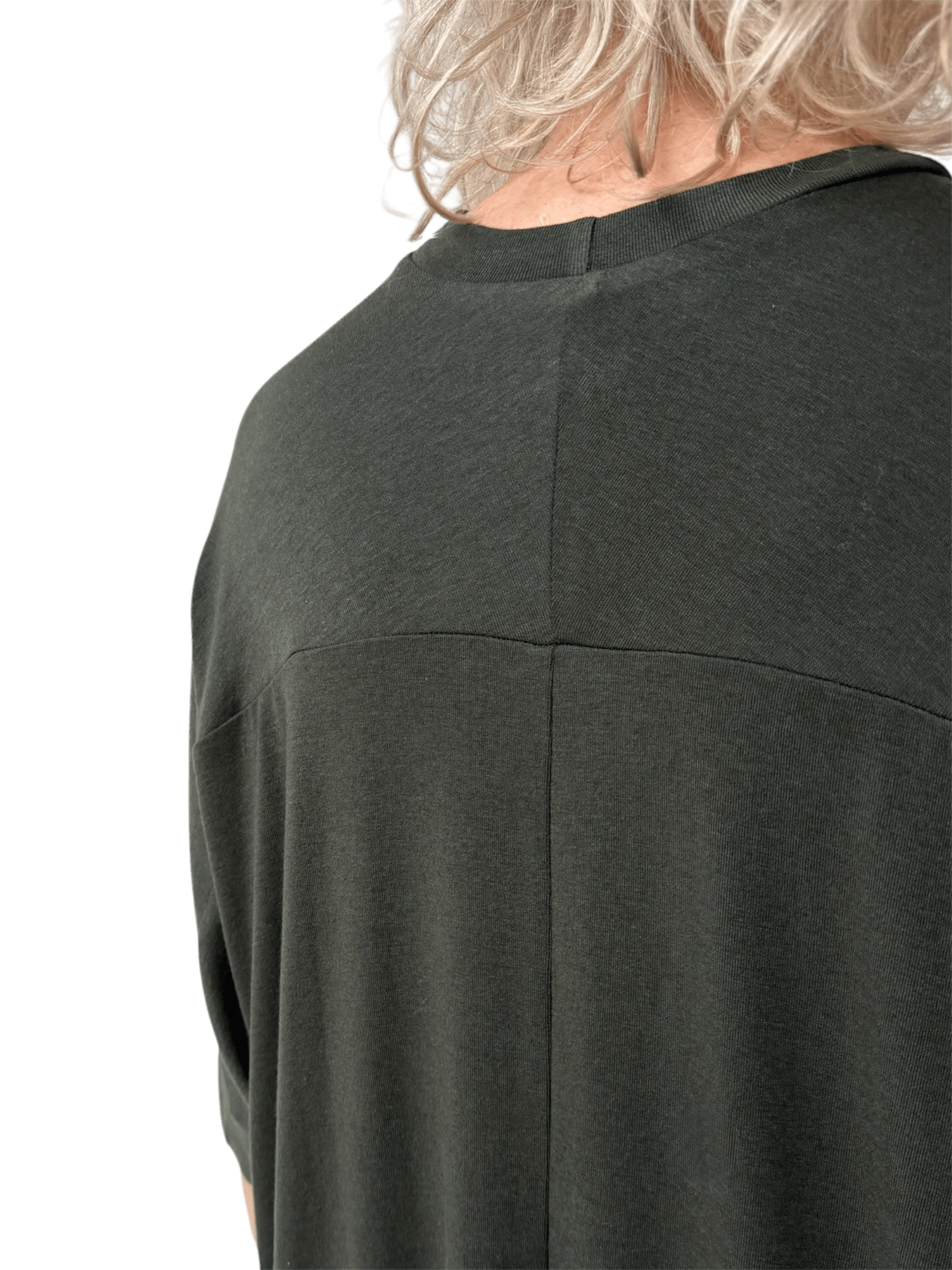 Wool Parachute Tee in Shaded Evergreen
