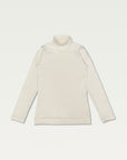 Technical Mock Neck Longline in Creamy
