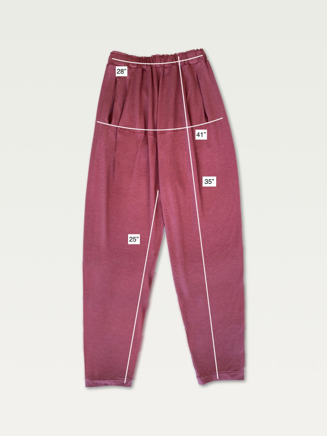 Jersey Slacks in Smoked Mauve, small / OG Price: $148.00