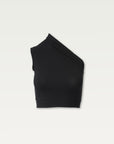 Asymmetrical Tank Top in Black