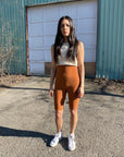 High Top Bike Short in Persimmon - 11"