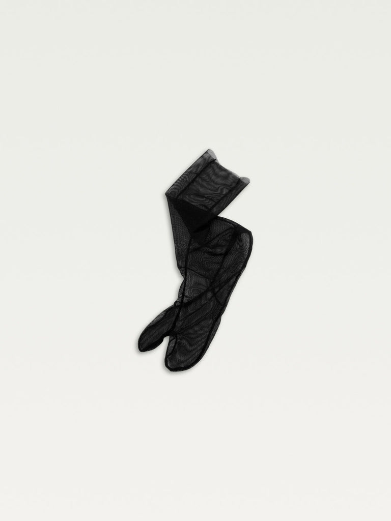 Mesh Tabi Sock in Black– Hoi Bo